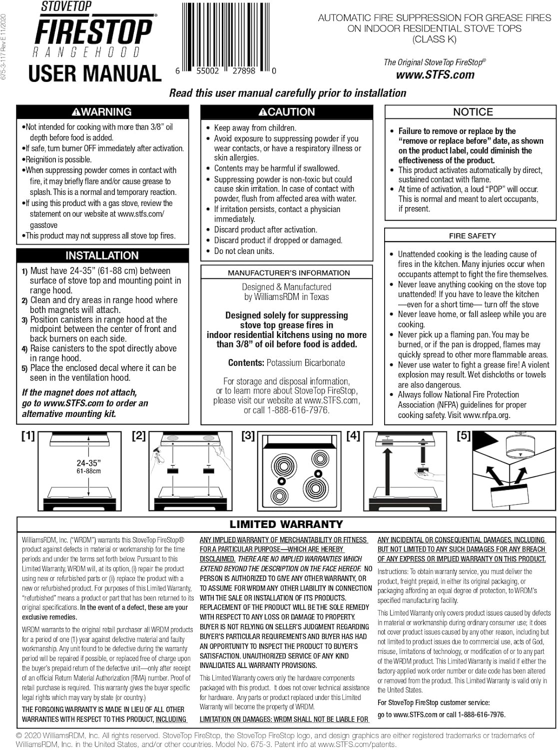 Automatic Stovetop Fire Suppressor – Rangehood® Fire Safety Solution