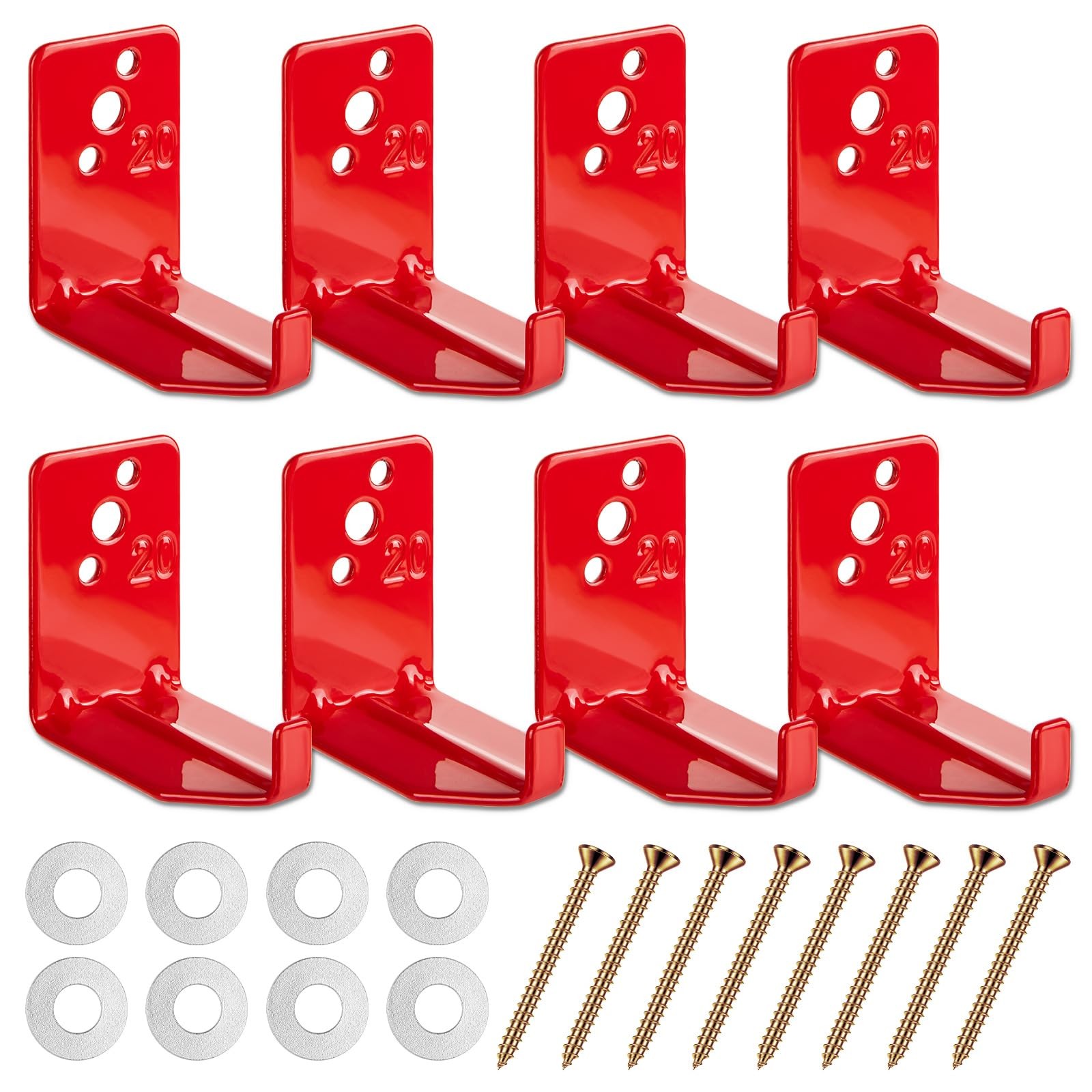 16 PCS Fire Extinguisher Mount Bracket Holder Fits 540 lb Cabinet Hook