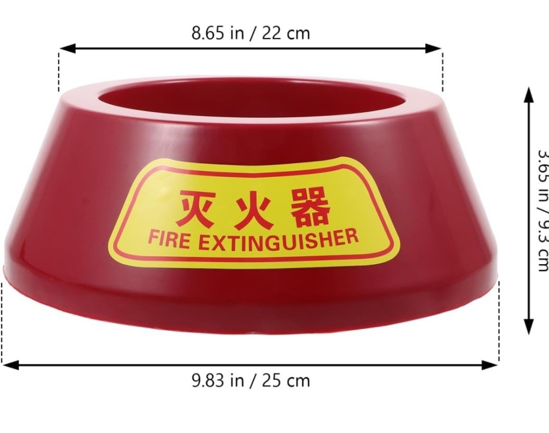 Angoily Store Plastic Fire Extinguisher Base Floor Stand 9.84X8.66X3.66