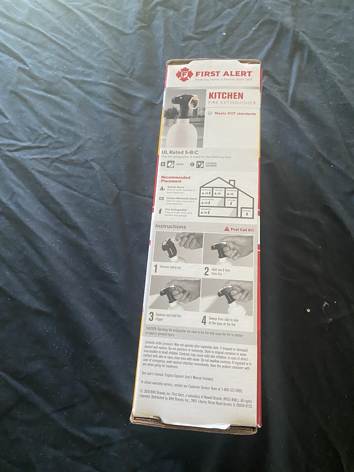 FIRST ALERT KITCHEN 5 FIRE EXTINGUISHER – #KFE2S5 New Open Box