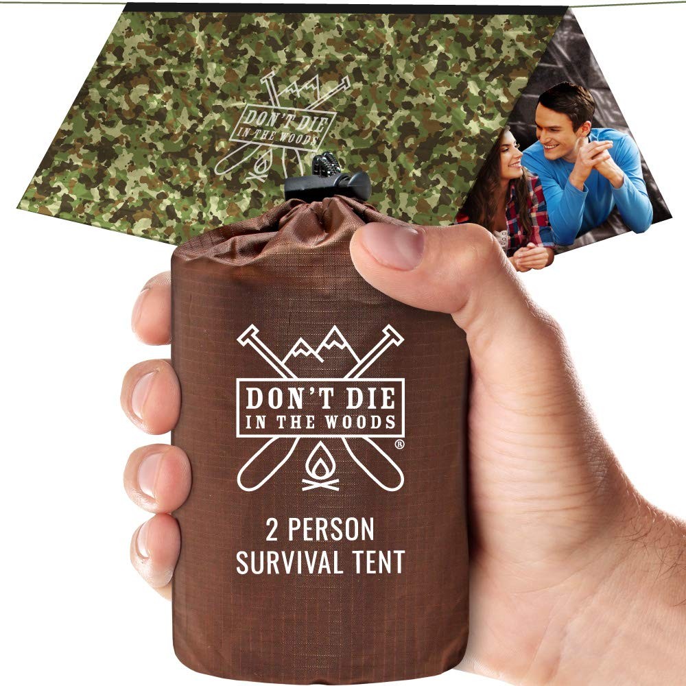 Survival Tent Thermal Mylar Emergency Shelter Tube Camping Hiking Safety 1Pc