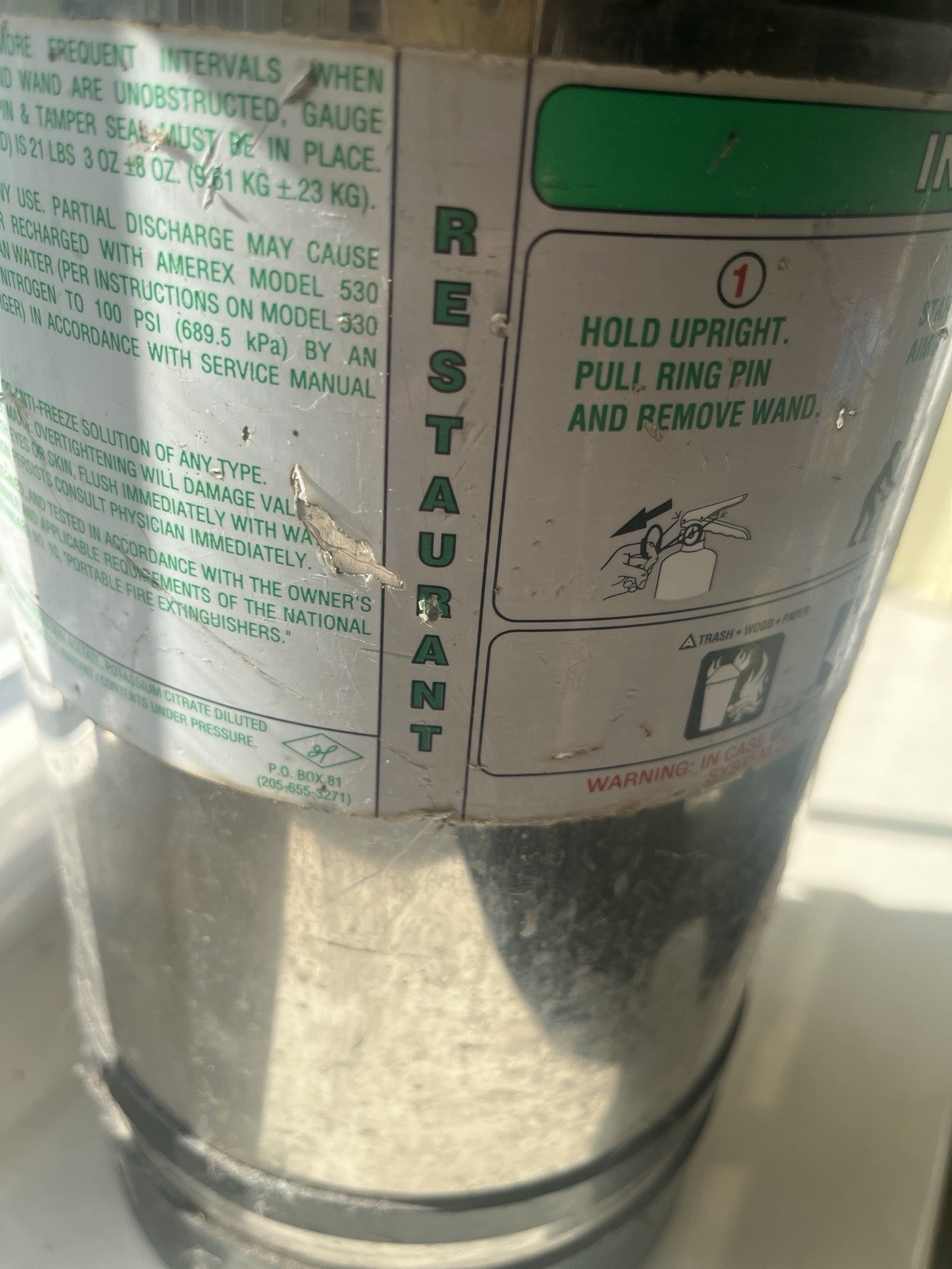 Amerex 260 6 Liter Chemical Eating