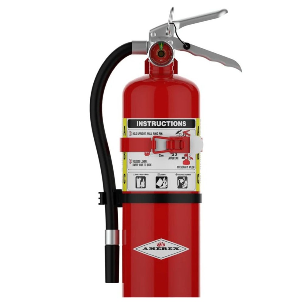 Amerex B402T 5 lbs ABC Dry Chemical Fire Extinguisher with Wall Bracket