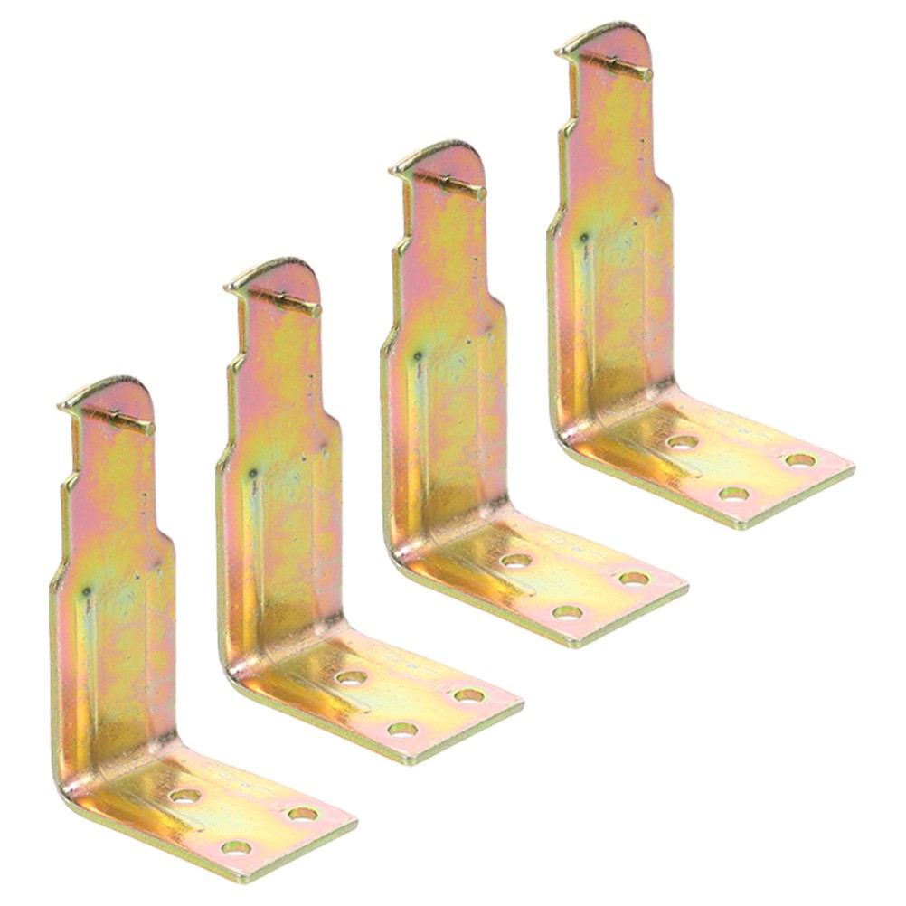 4Pcs Fire Extinguisher Mount Brackets Reusable Zinc Alloy Wall Hooks Golden