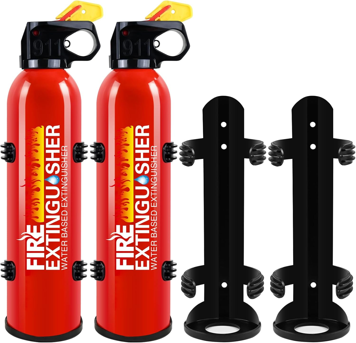 Fire Extinguisher for Home, 2 Pack Car Fire Extinguishers with Mount, 8 in 1 Por