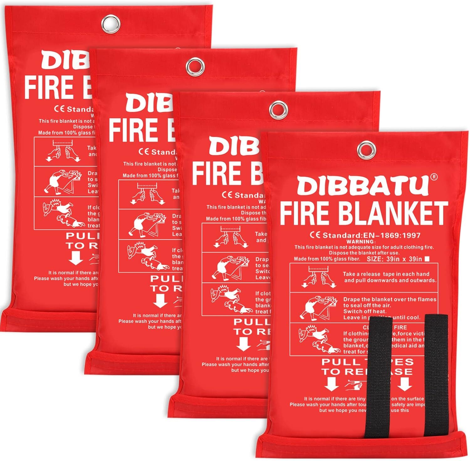 2pcs Fire Blanket,Fire Blankets Emergency,Emergency Fire Retardant Blankets-Home