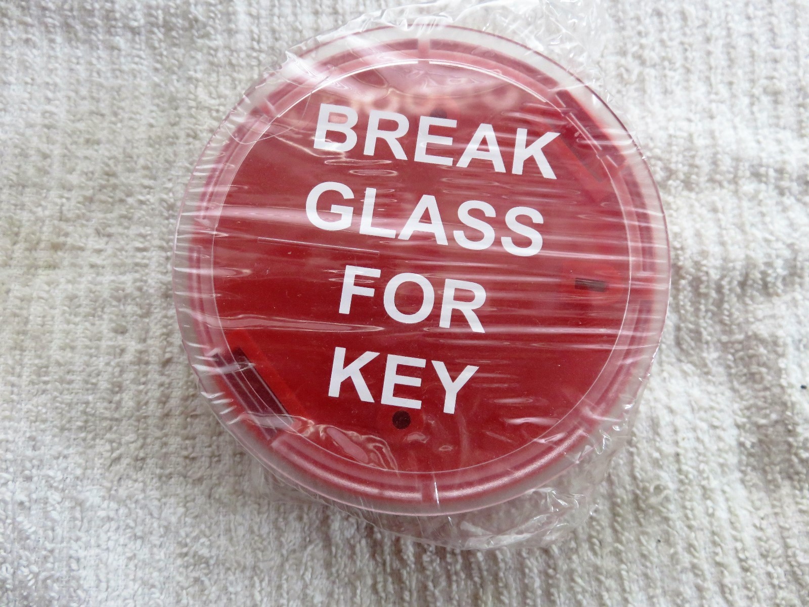 🔥🧯👉Break glass “KEY BOX” ABS Plastic…4 1/4″ diameter 🔥🧯