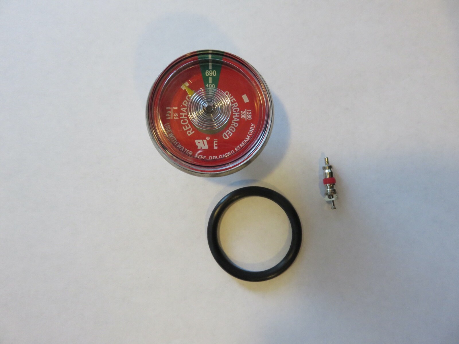 🔥🧯BUCKEYE Water Fire Extinguisher Gauge 100psi +OR-29 O-ring & Valve Core🔥🧯