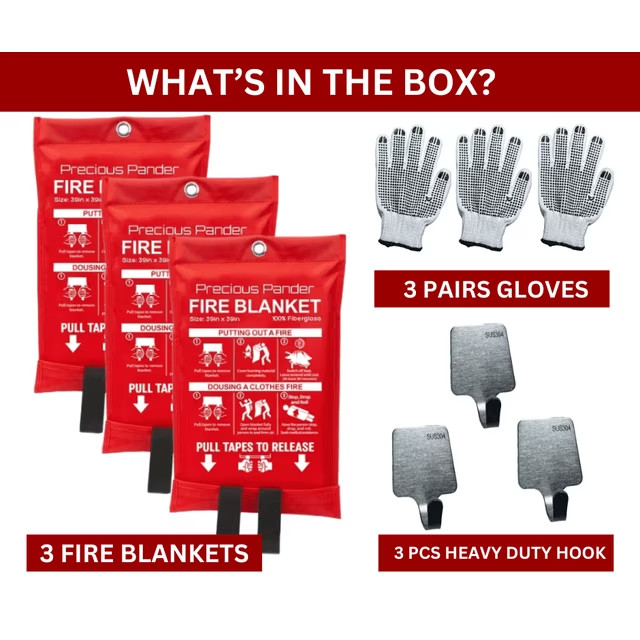 Fire Blanket – Premium Home Fire Emergency Extinguisher Blankets – Wholesale
