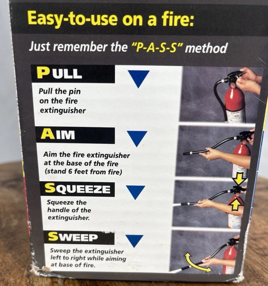 Kidde Fire Extinguisher Unsealed