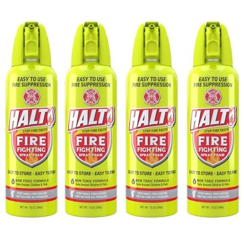 10oz Non-Toxic Fire Safety Spray – PFAS-Free Handheld Suppressor for Home, BBQ,