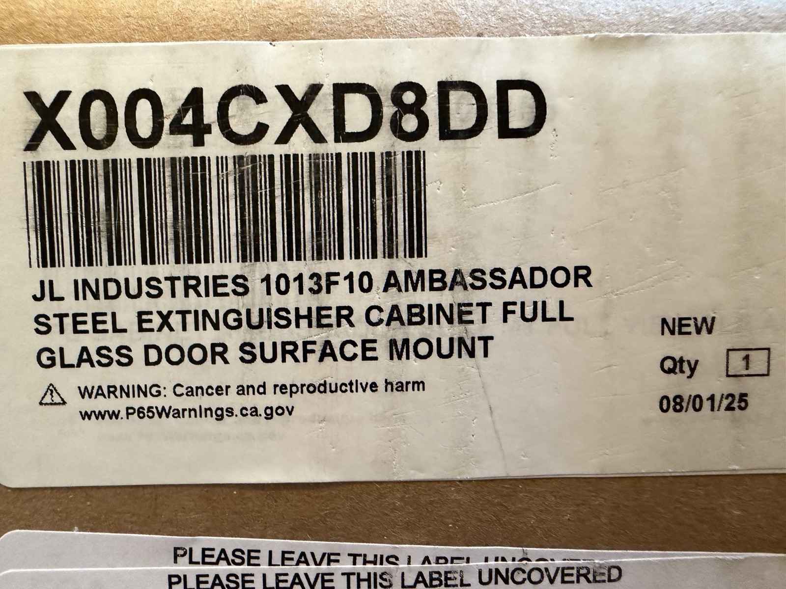 JL Industries C1013F10 Surface Mount Fire Extinguisher Cabinet White Dent