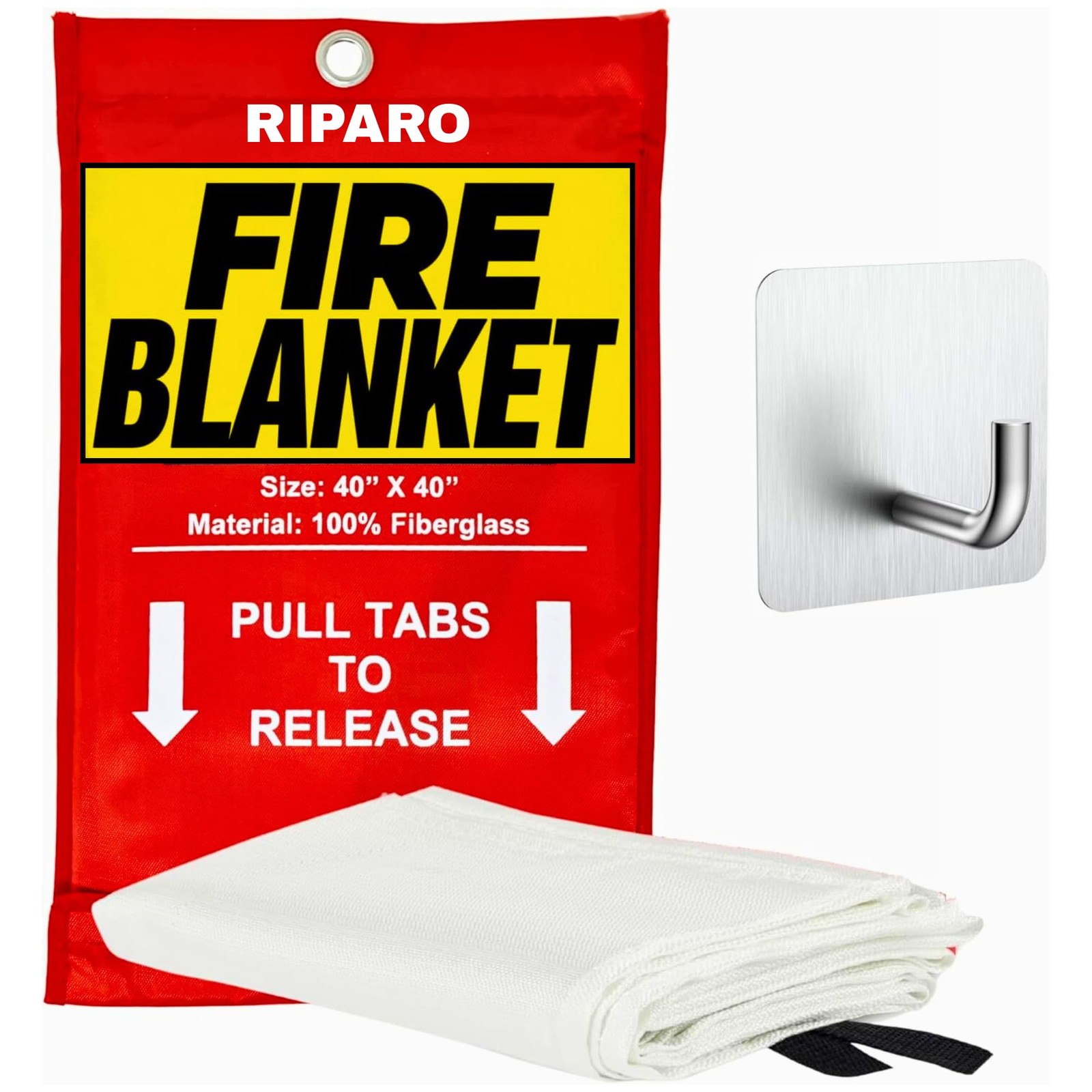 Riparo Emergency Fire Blanket for Home and Kitchen – Fire Suppression Blanket…