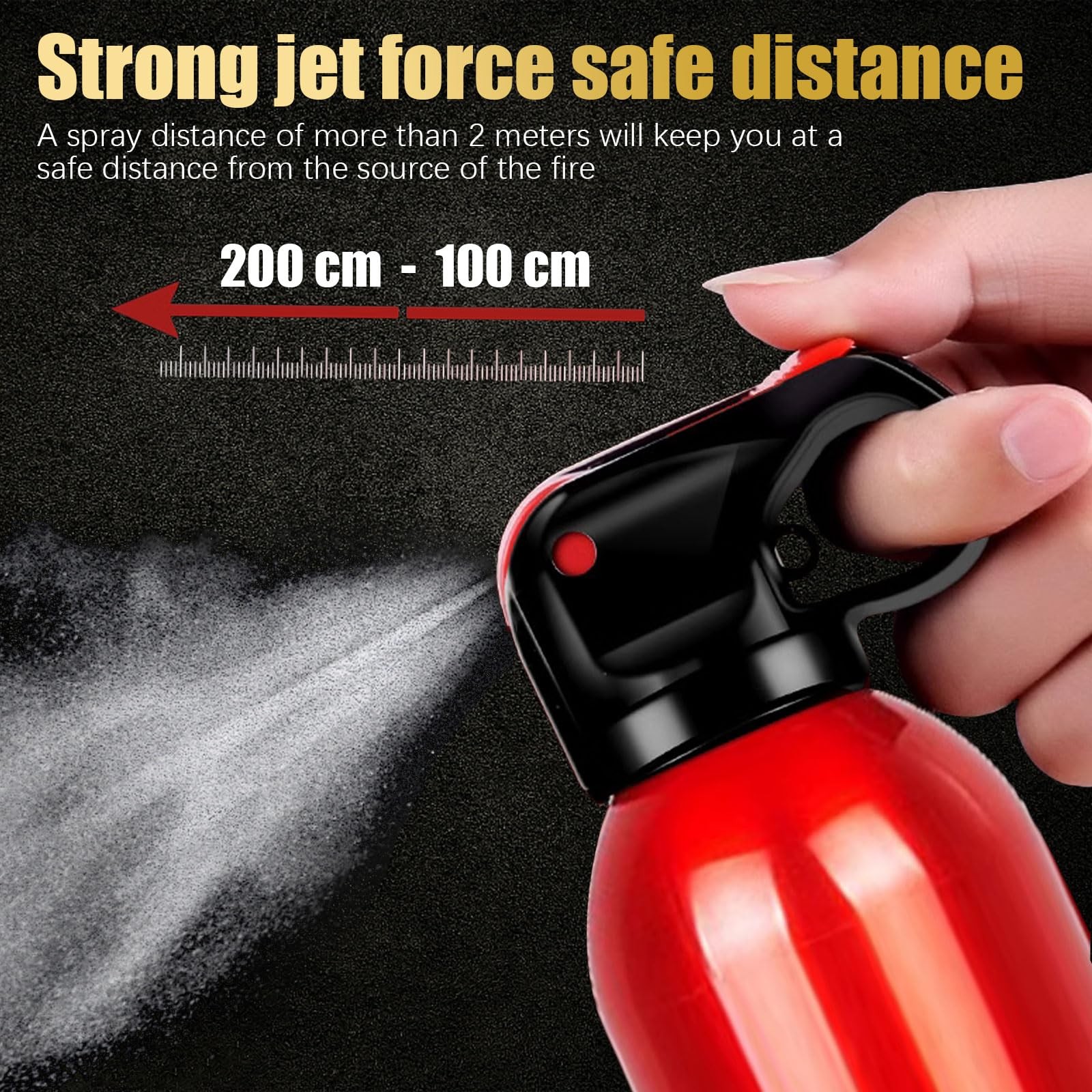 Portable Fire Extinguisher | 4-in-1 Small Fire Extinguisher for Home, Garage, Ki