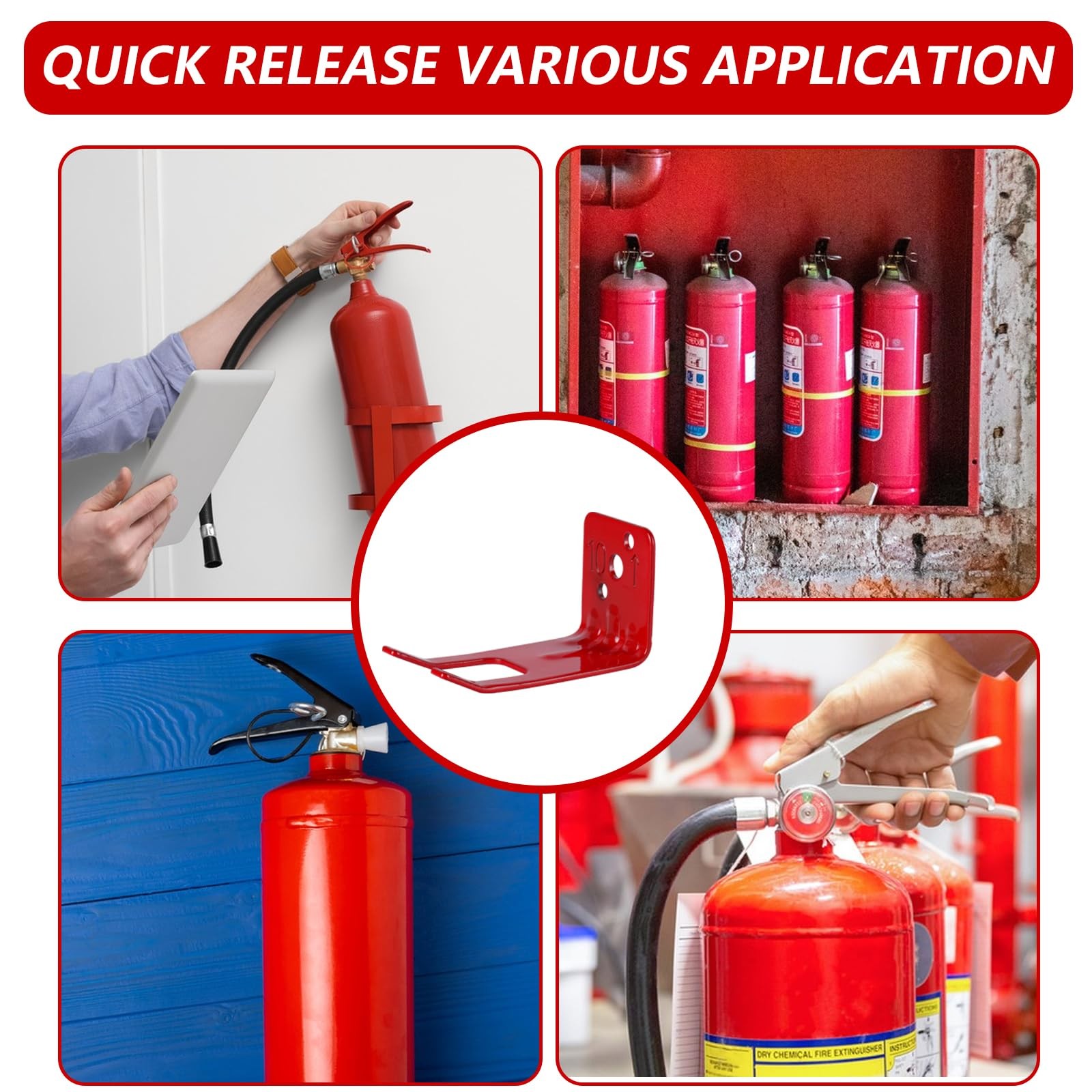 Fire Extinguisher Mounts & Brackets,4 Pack Fire Extinguisher Brackets and Hol…