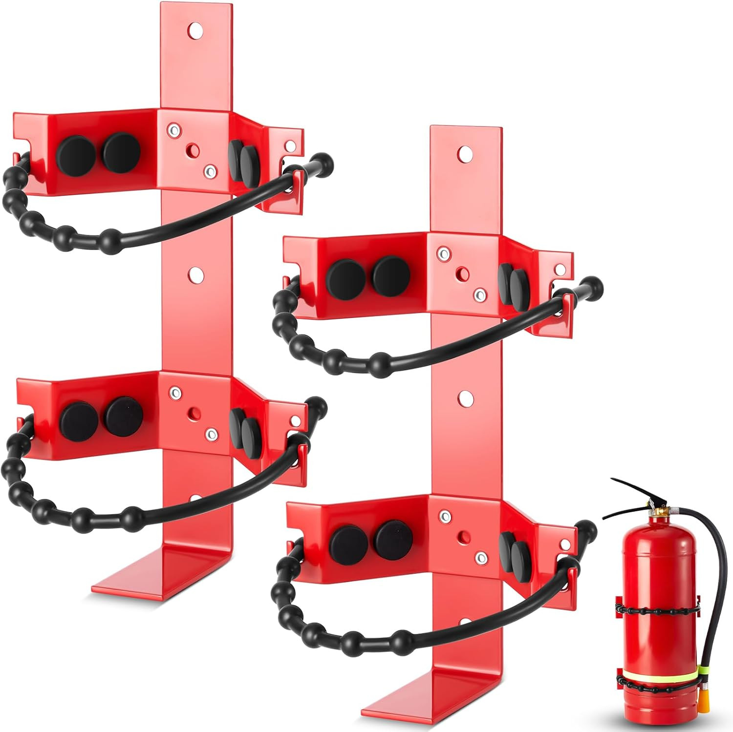 Adjustable Fire Extinguisher Mount Bracket – Heavy-Duty, Easy Install, 2 Pcs