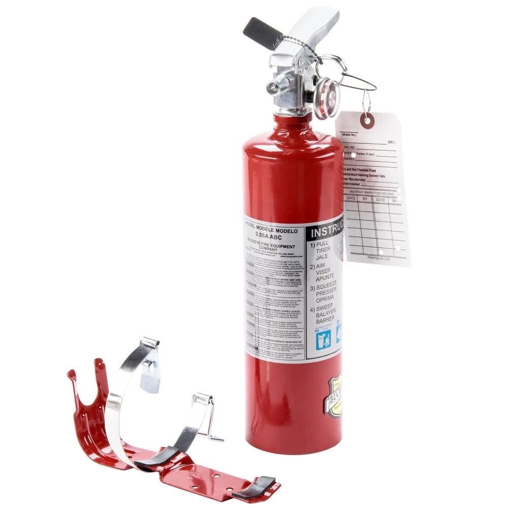 4X 2.5 Lb Fire Extinguisher ABC Dry Chemical Rechargeable DOT Vehicle Bracket UL