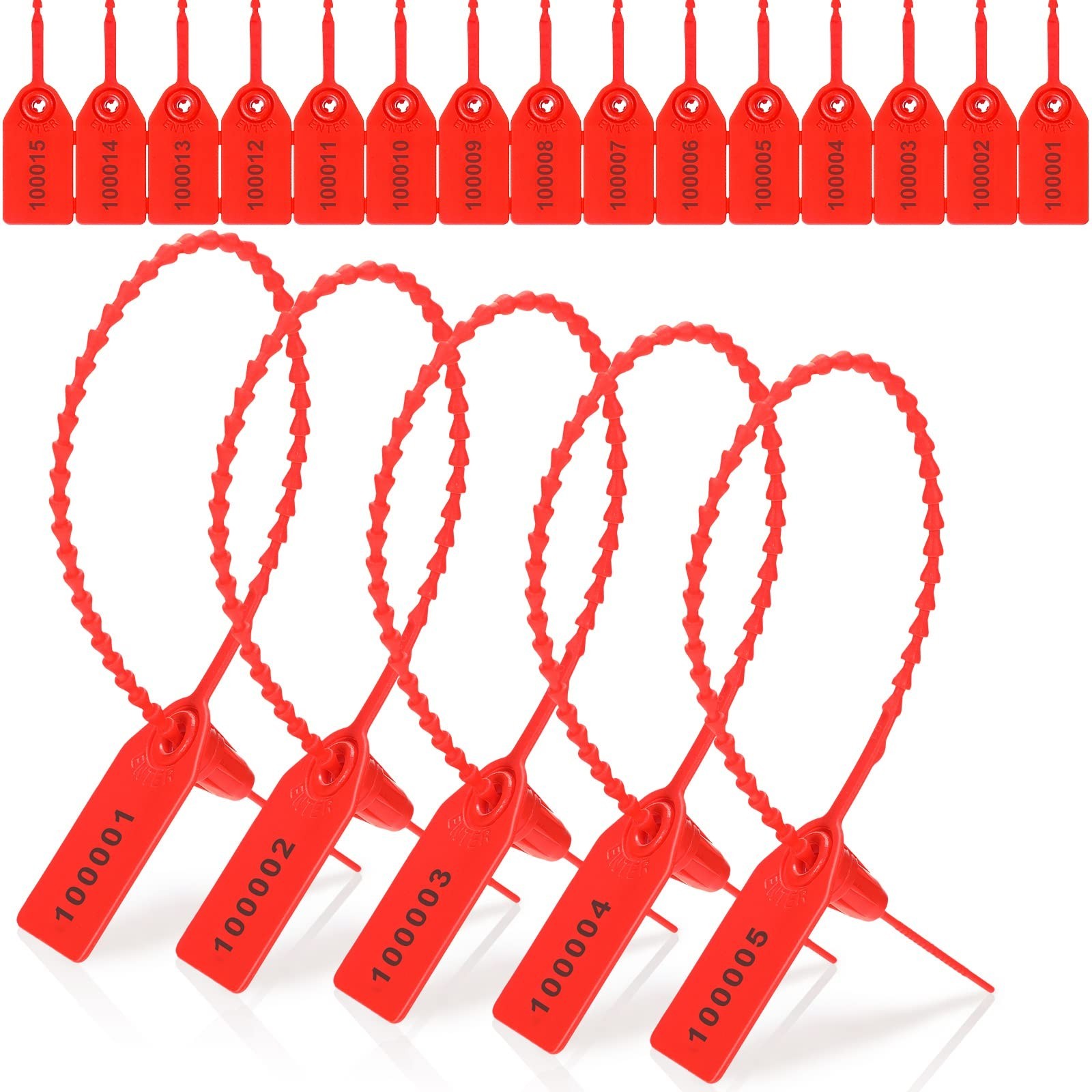 1000 Pcs Plastic Tamper Seals Fire Extinguisher Tags Security Tags Seals Safe…