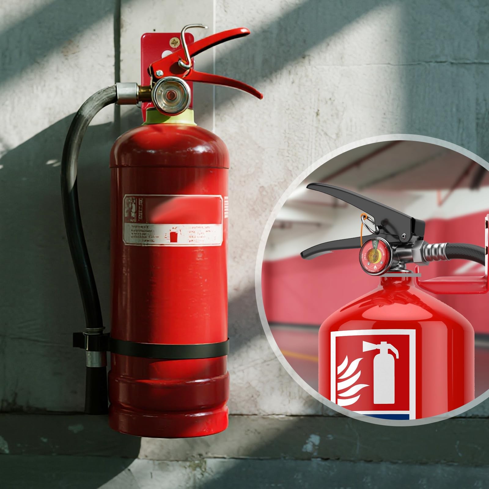12 PCS Fire Extinguisher Mount Bracket Universal Wall Hook Holder Max 20 Lb