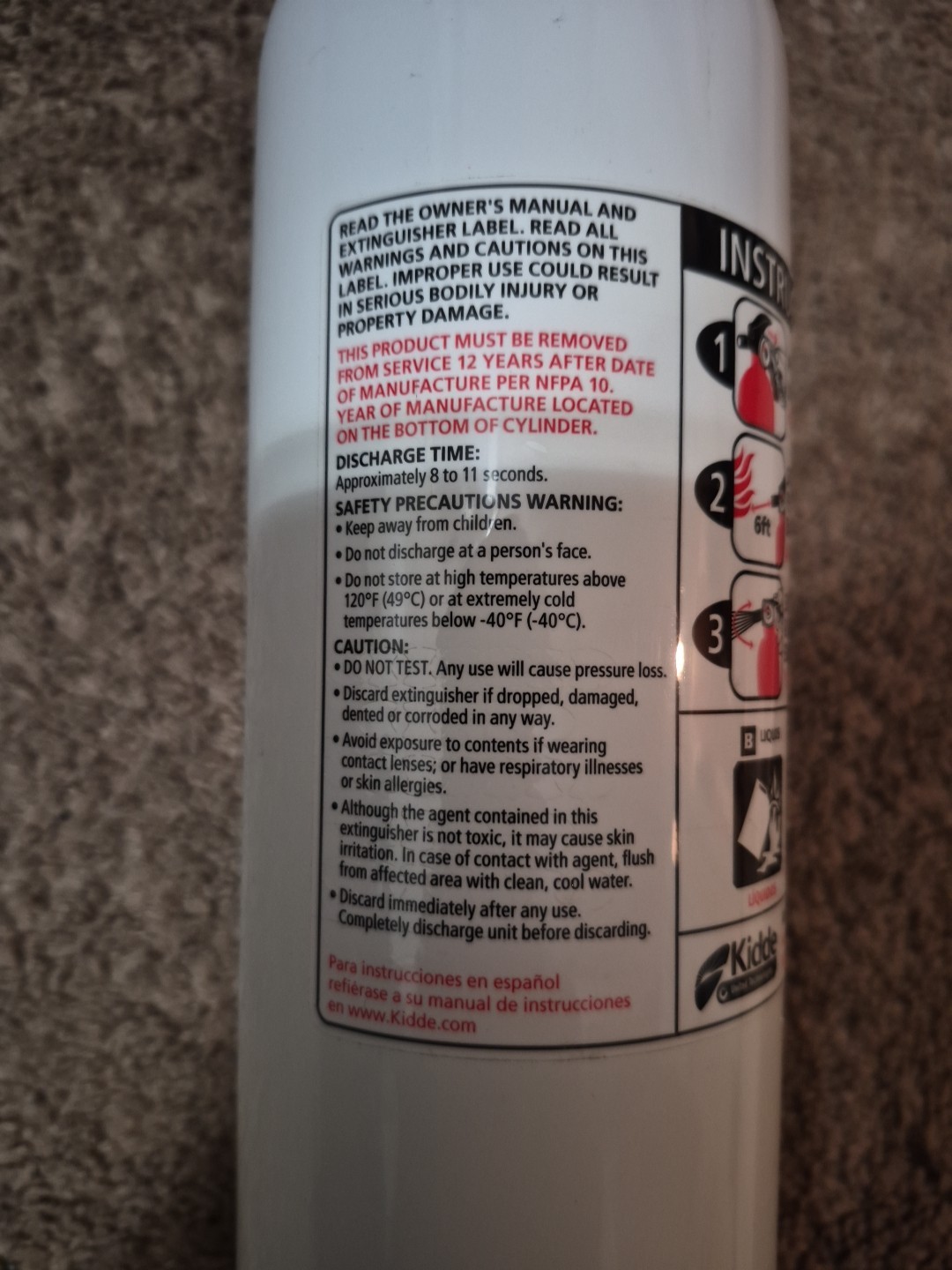 🧯🕯Kidde M10G( BC) Auto/Marine Fire 🔥 Extinguisher. With Bracket &INSP. TAG💎