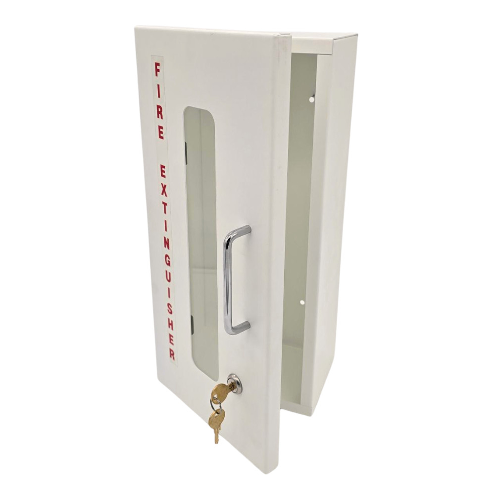 508-EL Surface Mounted 5LB Fire Extinguisher Cabinet w/ Vertical Duo Door