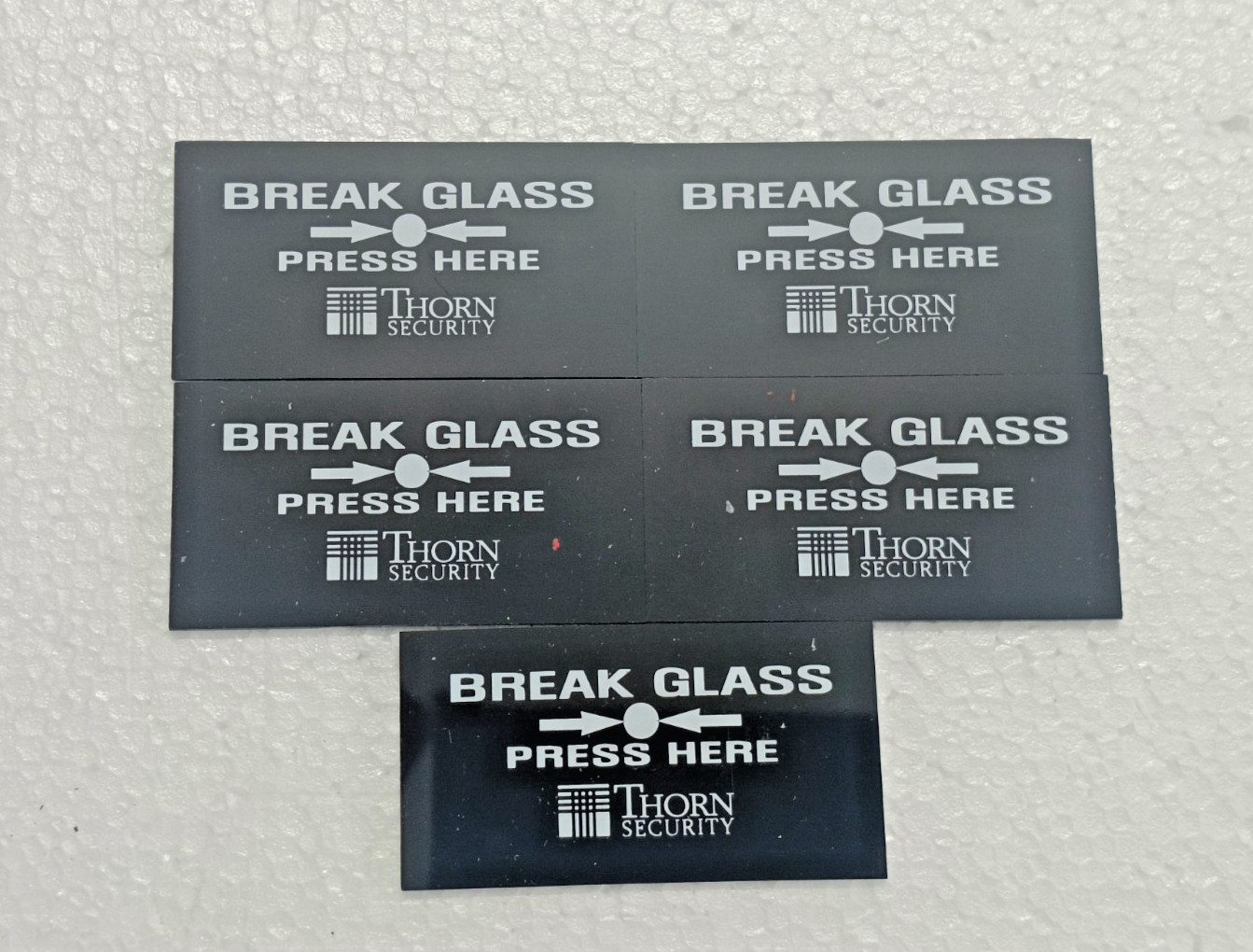 THRON SECURTIY MCP BREAK GLASS LOT OF 5