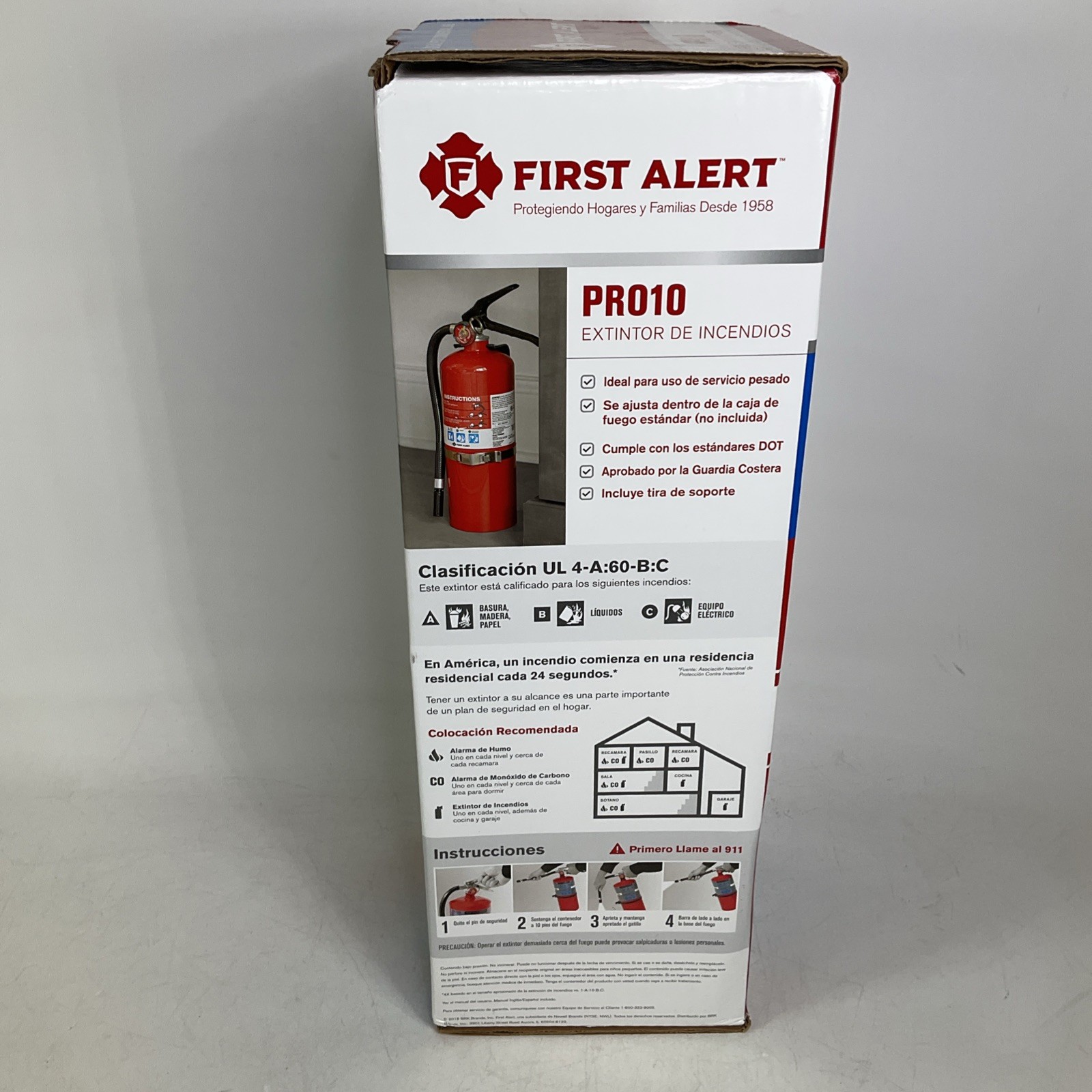 NEW First Alert PRO10 Fire Extinguisher Commercial Grade
