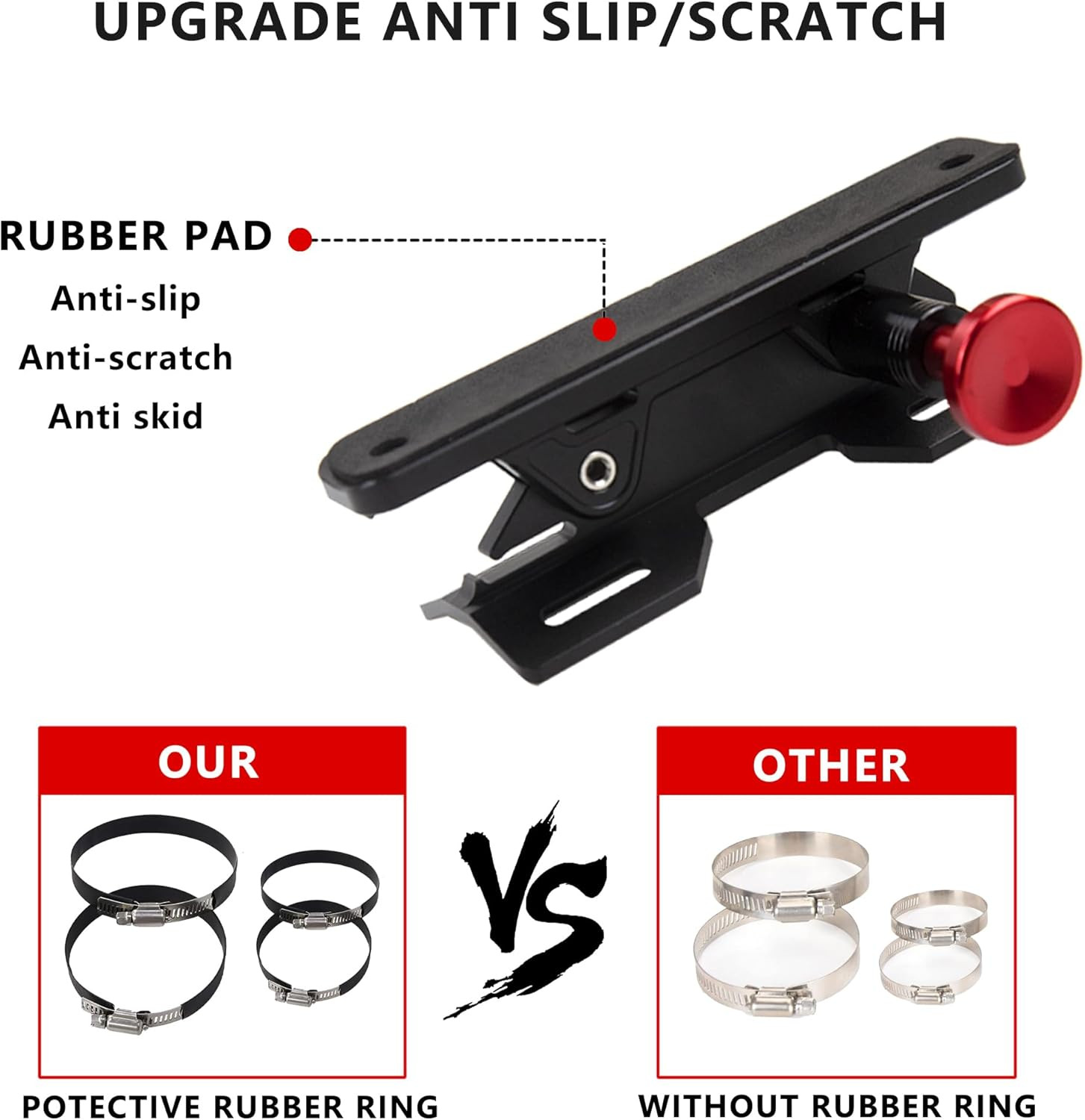 Quick Release Fire Extinguisher Mount – Aluminum Adjustable UTV Roll Bar Fire Ex