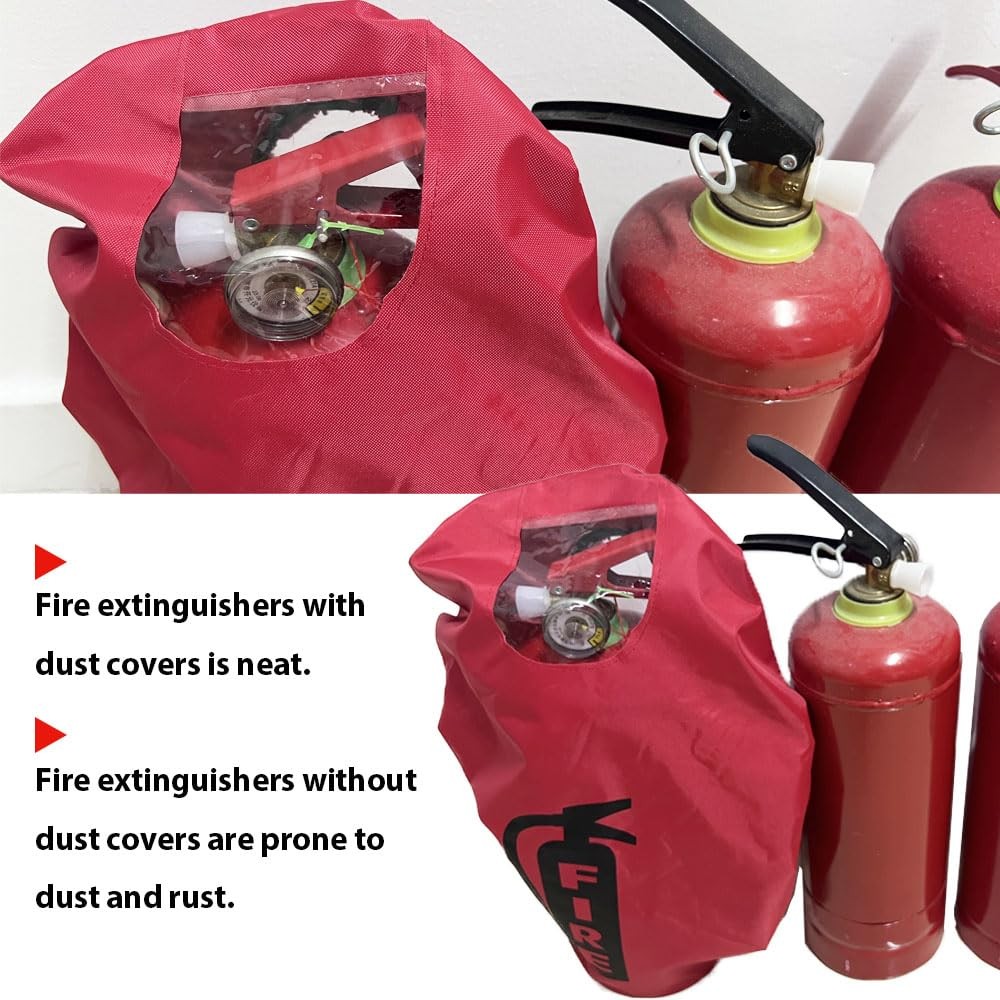 Fire Extinguisher Cover – Heavy Duty Fire Safety Protective Sleeve from scuff…