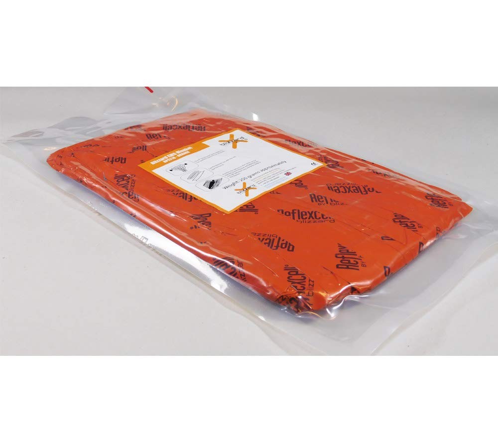 Blizzard EMS Blanket, 2-Layer, Orange, Flat-Pack