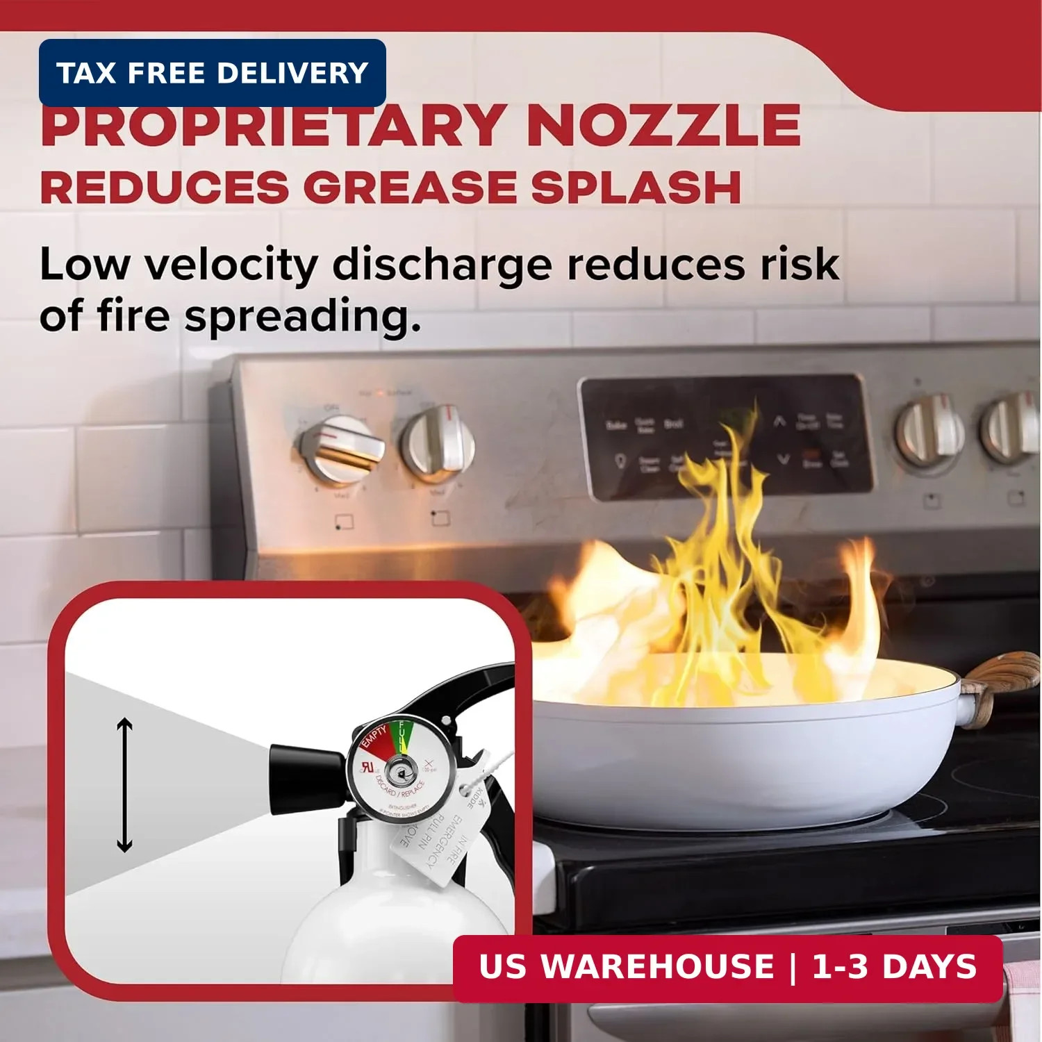 Kidde Fire Extinguisher for Kitchen, Residential, Single-Use, 711A