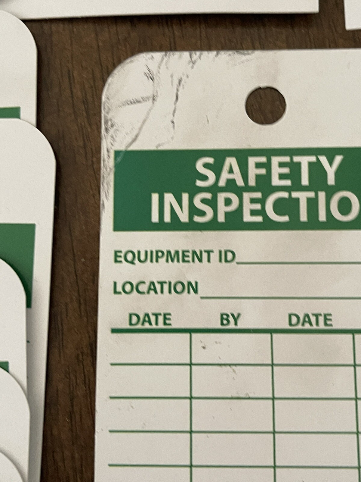Safety Inspection Tags for Accident Prevention – Vinyl 24 Safety Tags With Ties