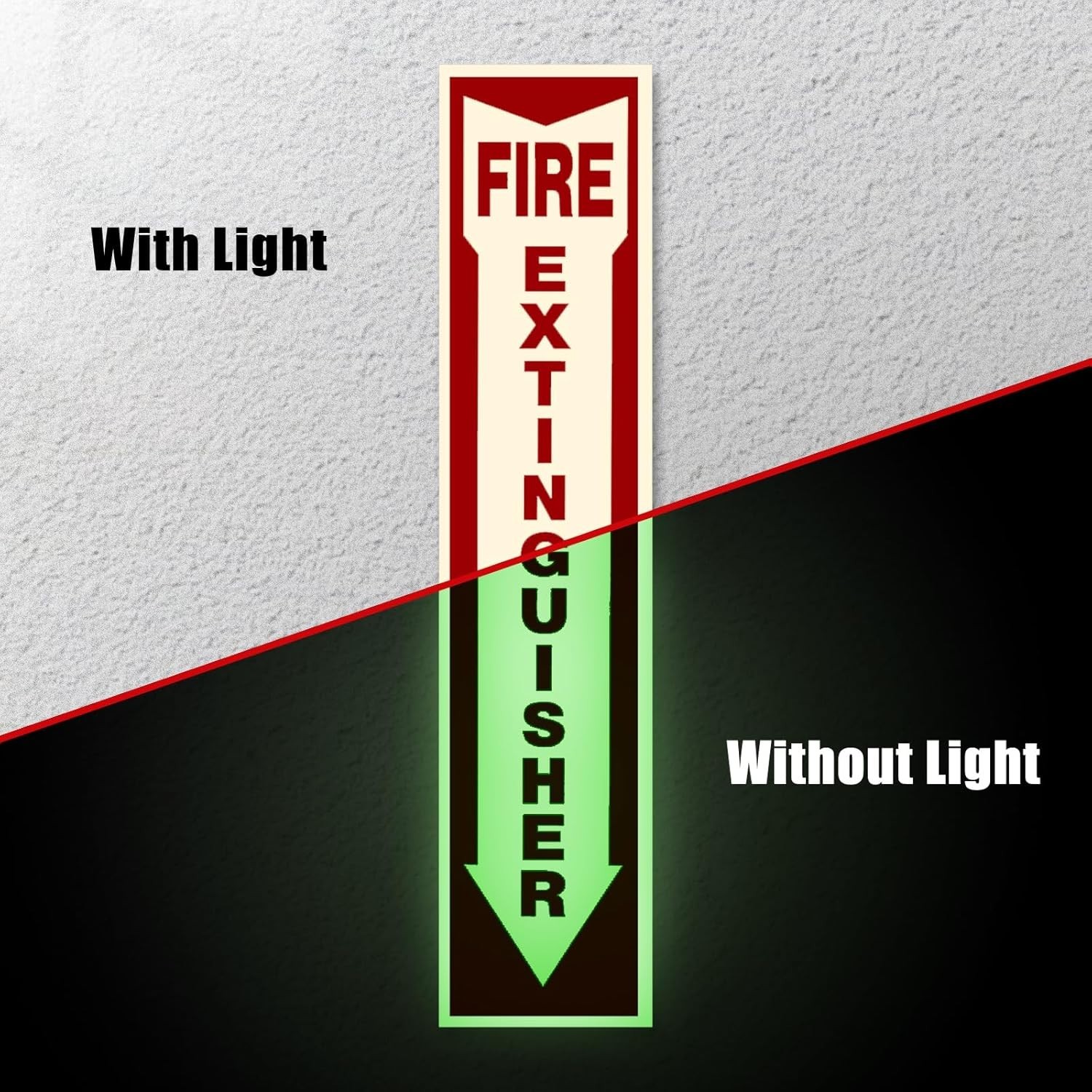 3 Pack Fire Extinguisher Stickers – Easy Application, Landscape Orientation