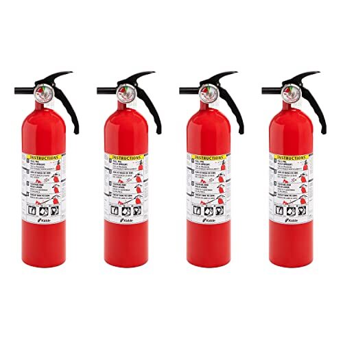 Kidde Fire Extinguisher 4 Pack 1 A 10 B C Home Safety Dry Chemical 2.5 lb