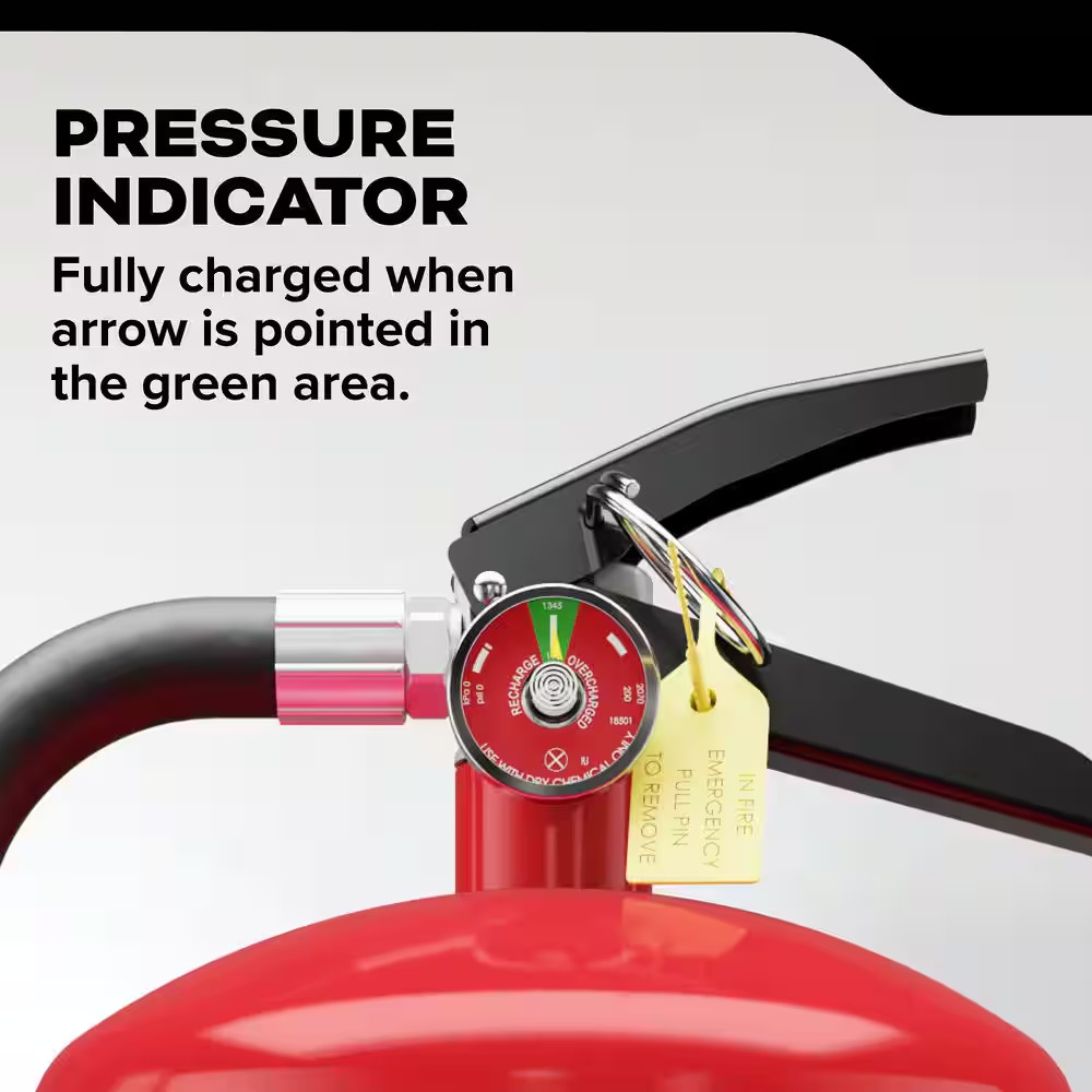 Pro plus Rechargeable 6-A:120-B:C Class ABC 20 Lb. Fire Extinguisher 21033506