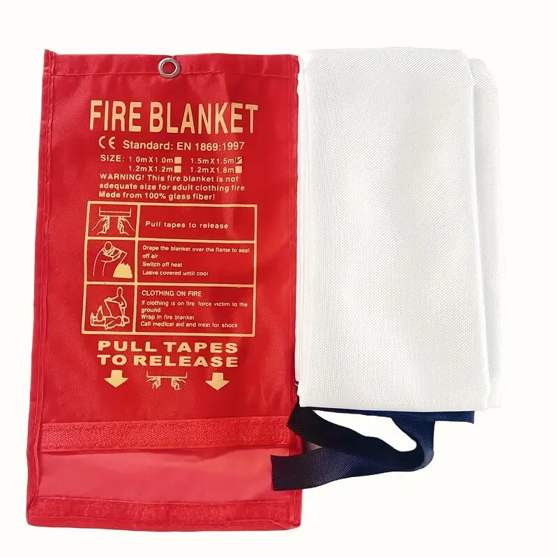 1pc Fire Blanket, Emergency Flame Retardant Protection Fire Blanket, Home-Office
