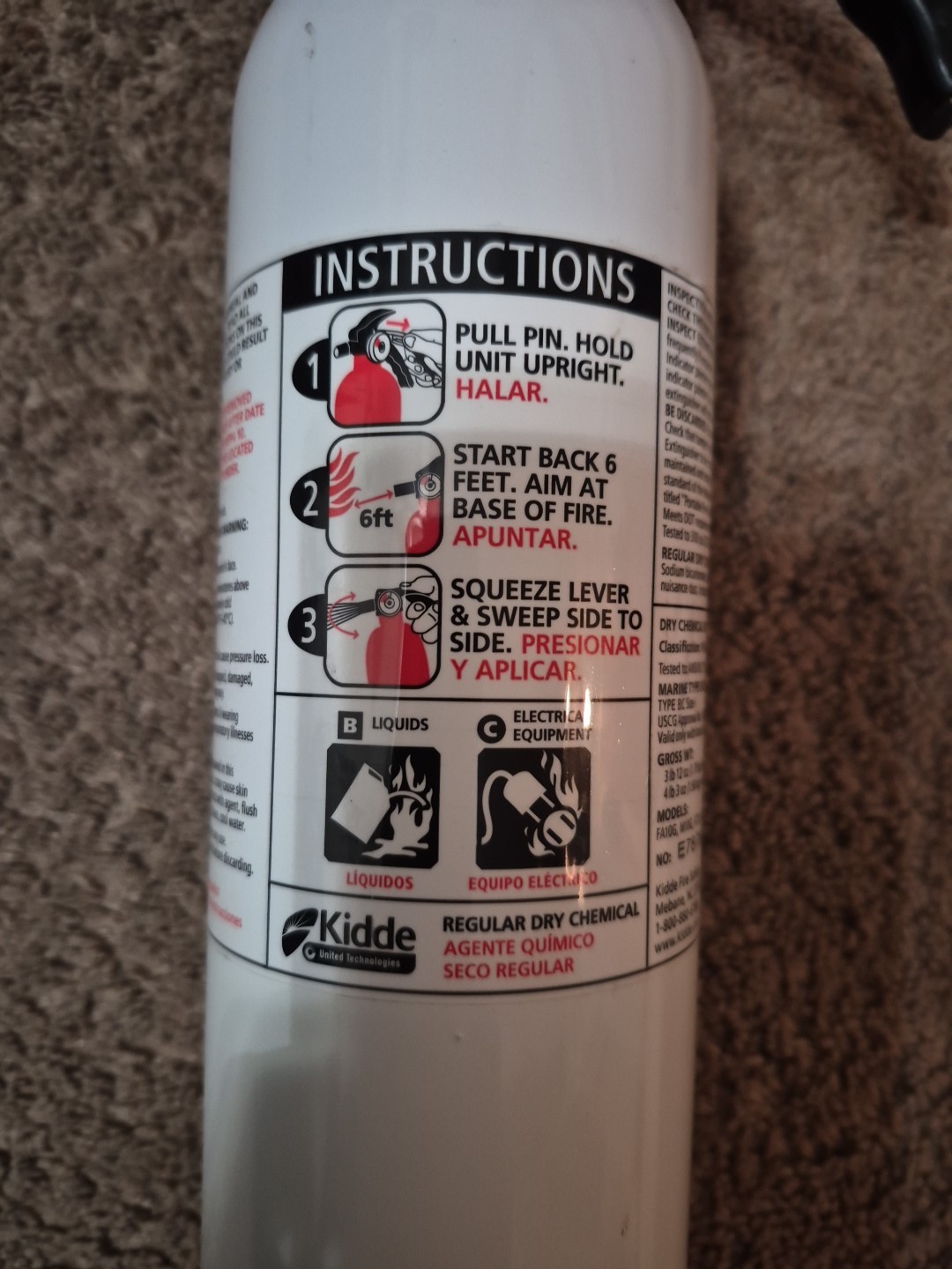 🧯🕯Kidde M10G( BC) Auto/Marine Fire 🔥 Extinguisher. With Bracket &INSP. TAG💎