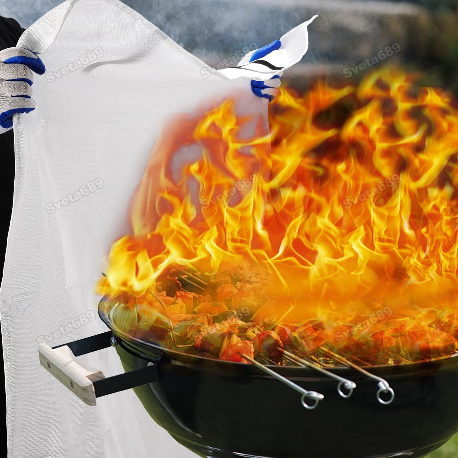 Glass Fiber Fire Blanket Fire Emergency Essential Escape Kitchen Fire Blanket