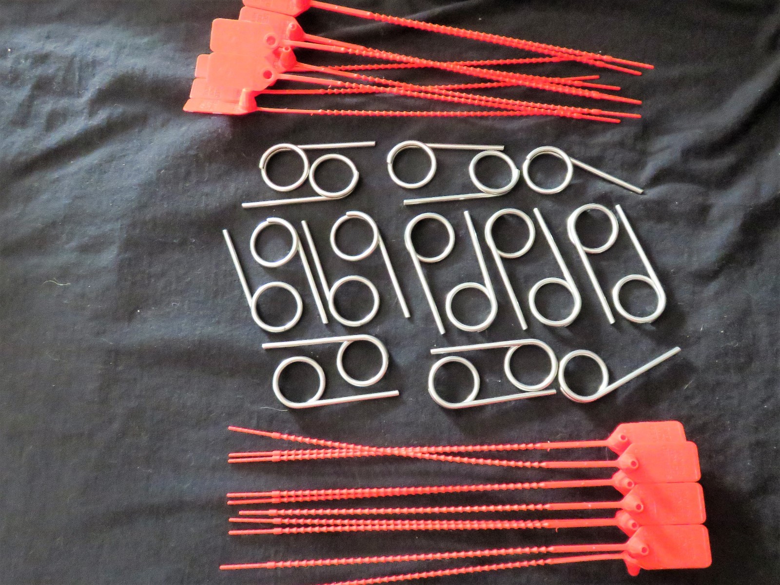 🔥🧯20-Fire Extinguisher SAFETY PULL PINS, 25-TAMPER FLAG SEALS 🔥🧯