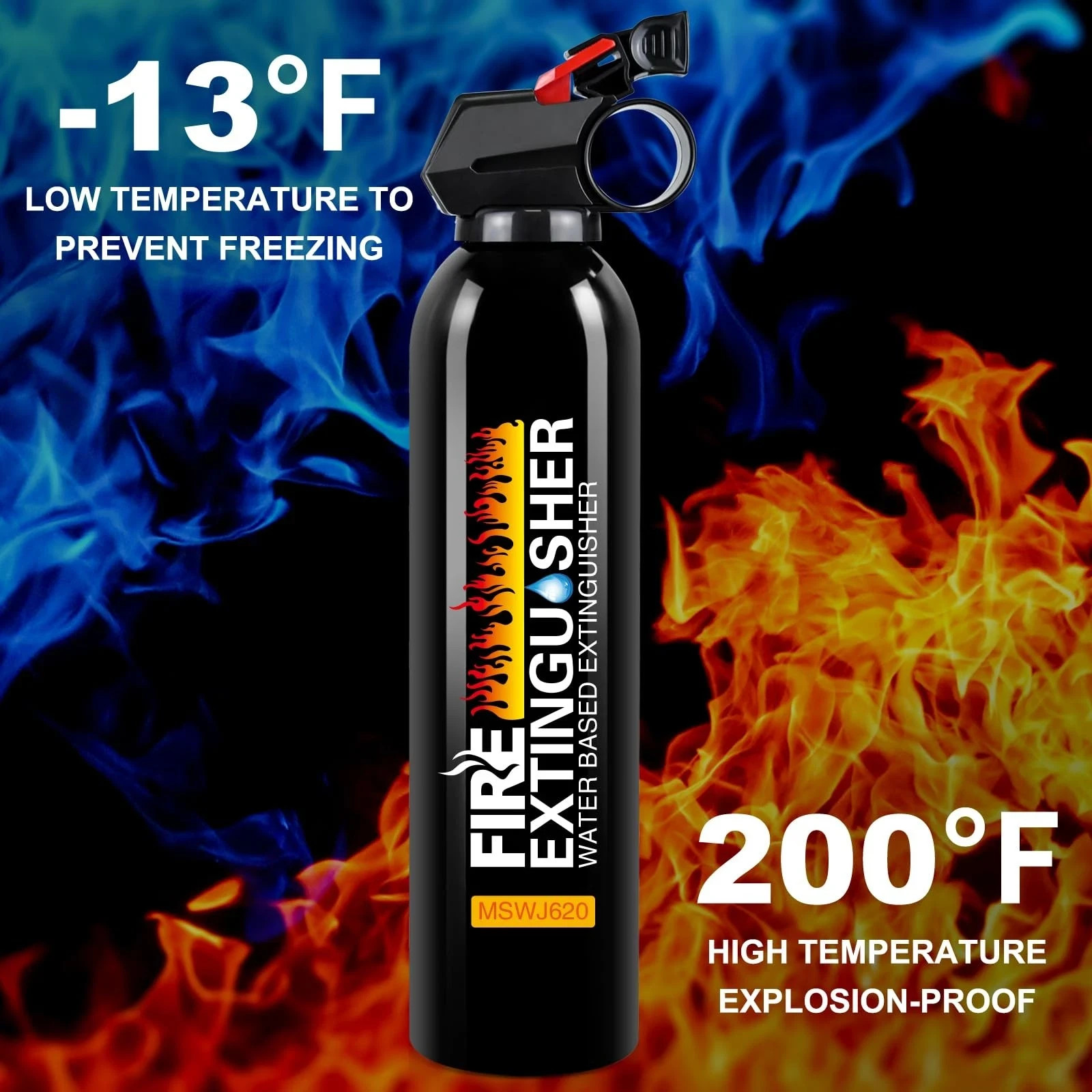 Water-based Fire Extinguishers w/ Mount Bracket – 6 PACK NEW for Home Office +