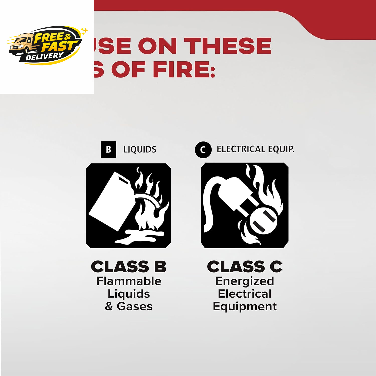 Fire Extinguisher for Vehicles, Cars, Trucks, Single-Use 5BC