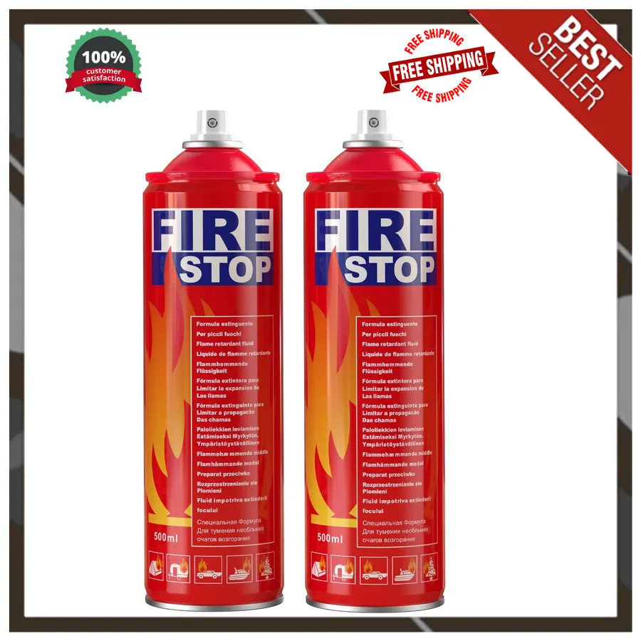 2 Pack Fire Extinguisher with Mounting Brackets for Home Kitchen Car Portable…