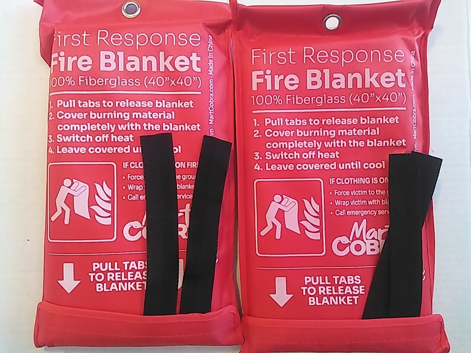 First Response Fire Blankets 40″ X 40″ Set Of 2
