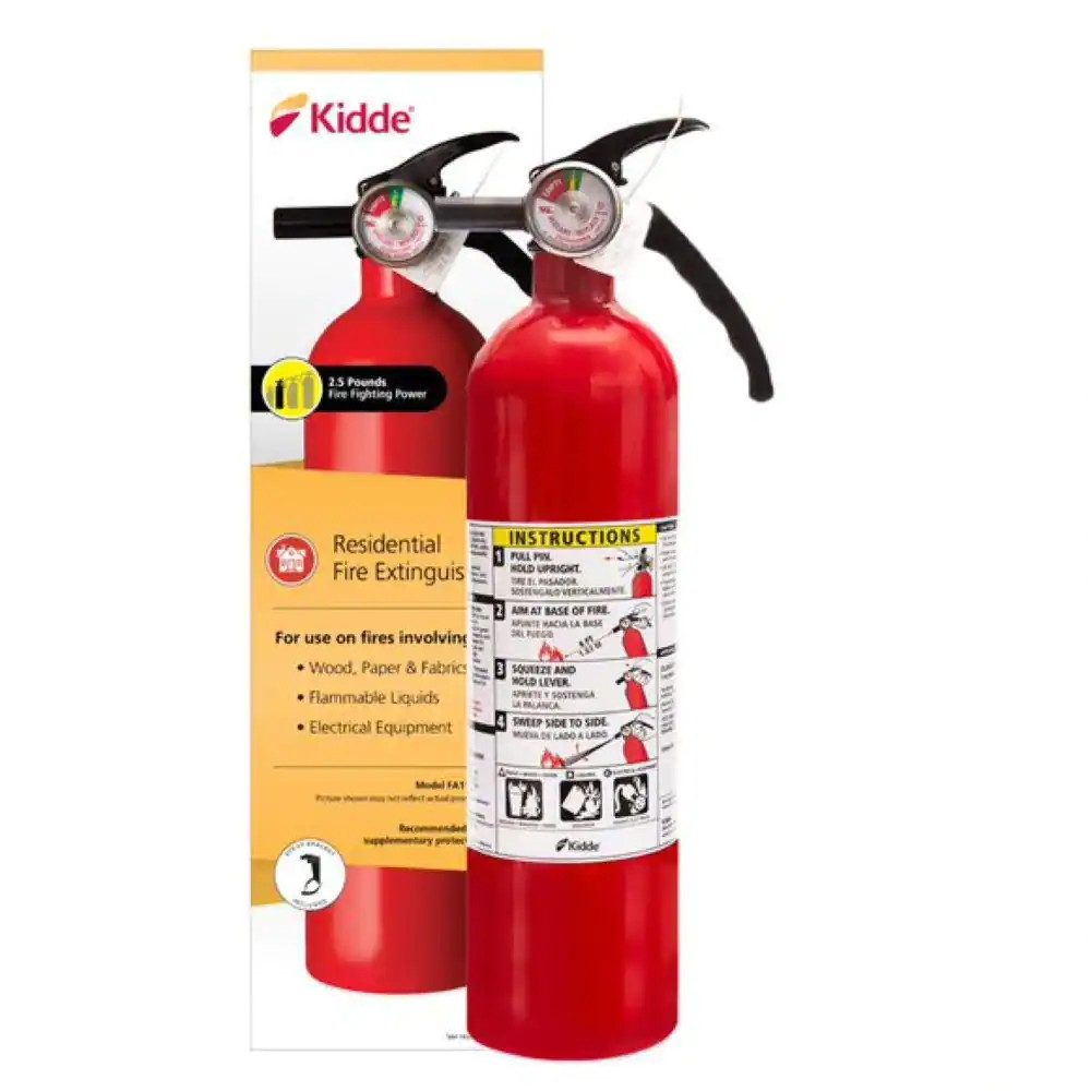 2 fire extinguisher dry chemical powder home office shop safety 1-a:10-b:c