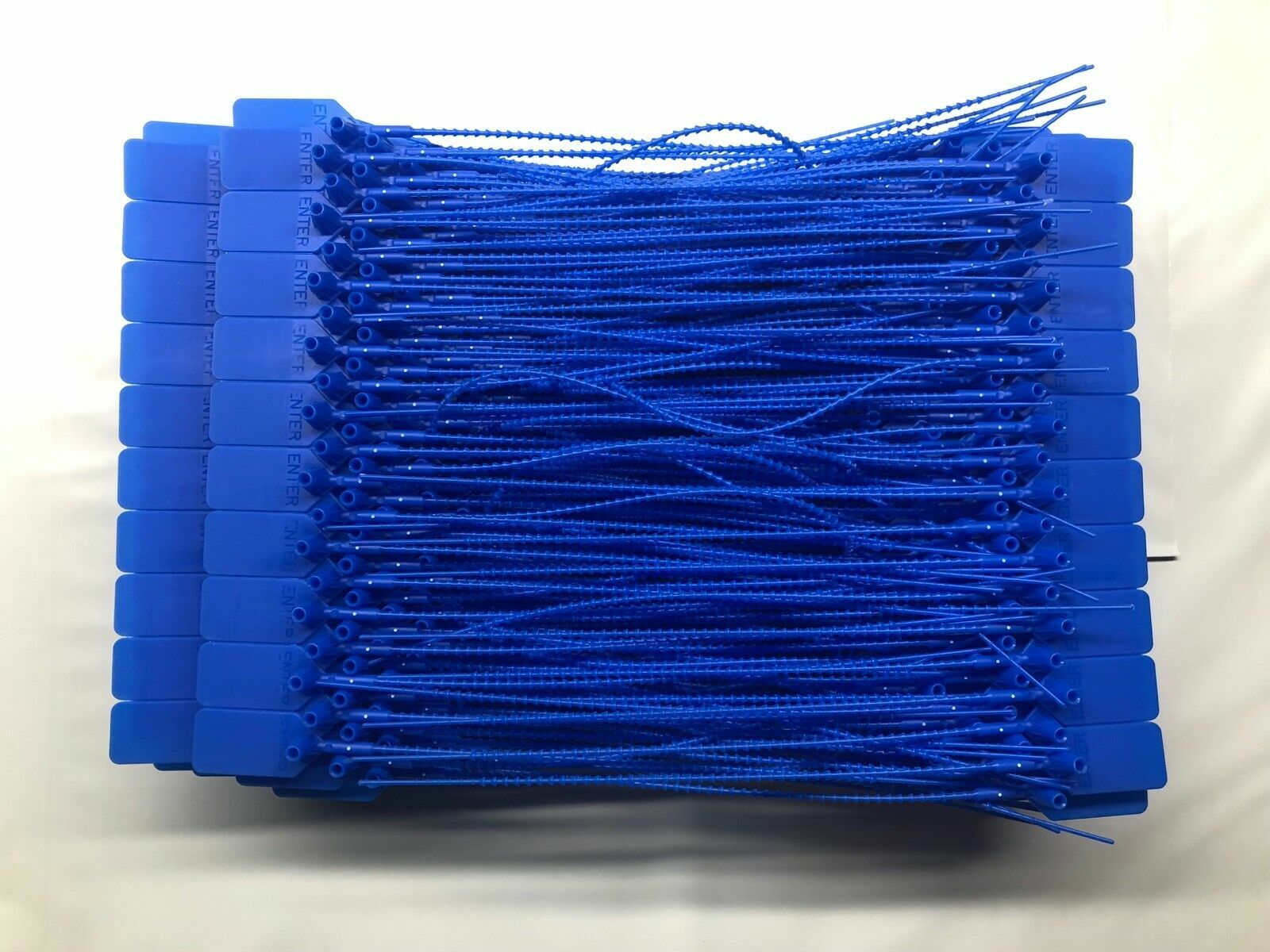 NEW 200 FIRE EXTINGUISHER TAMPER PROOF “FLAG” SAFETY SEALS (BLUE) U.L. APPROVED