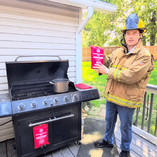 PRO FIRE BLANKET – Firefighter owned Better Design HIGH TEMP SILICONE REUSEABLE