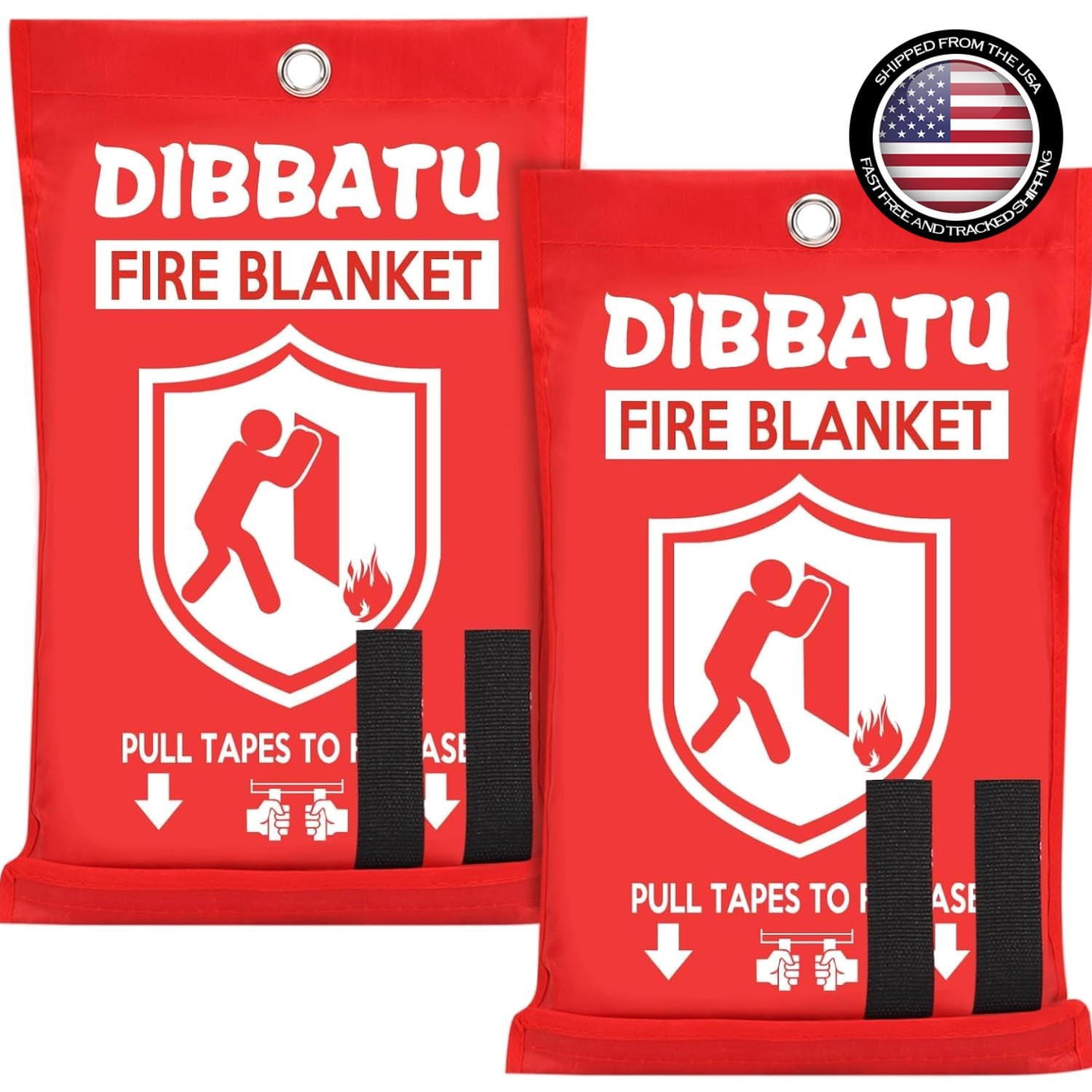 2 Pack Fire Blankets for Home, Kitchen & Grill – Essential Flame Retardant
