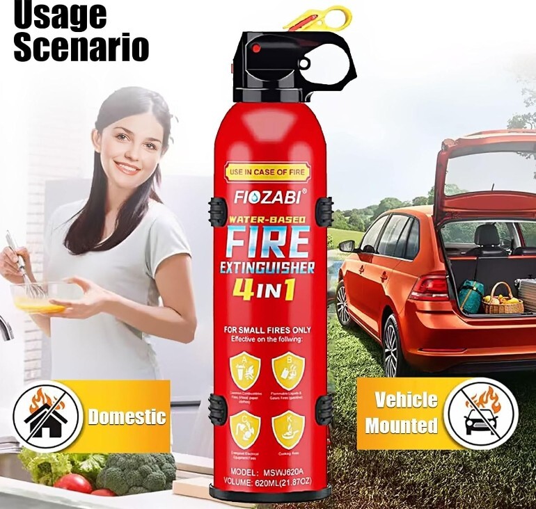 Fire Extinguisher home Car Mini fire Small kitchen wall mount bracket race Spray