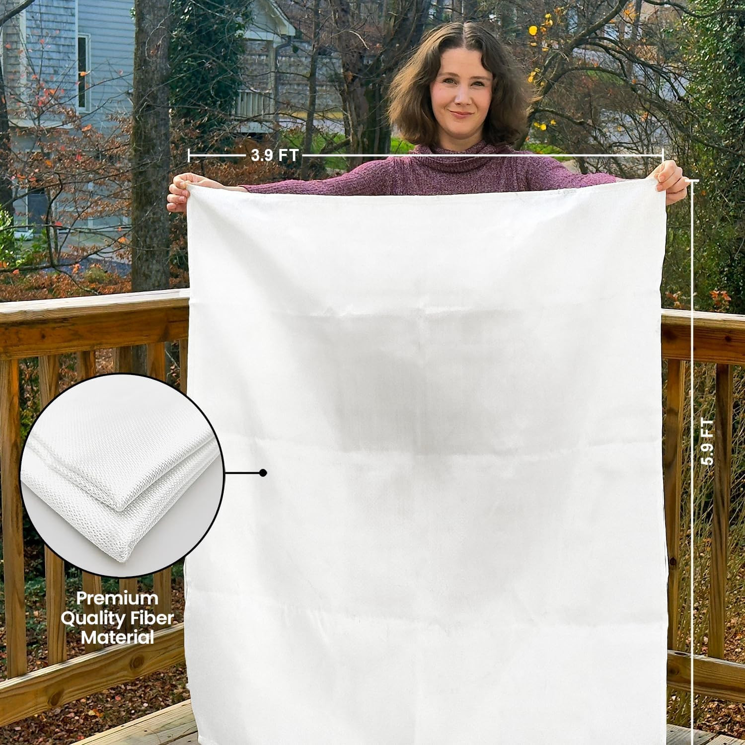 Prepared Hero Emergency Fire Blanket XL – 1 Pack – Fire Suppression for Kitchen,