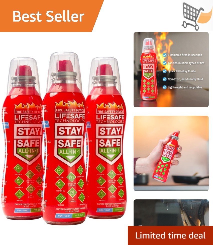 Fire Extinguisher Spray Non-Toxic Eco-Friendly Multi-Use for Home Kitchen Garage